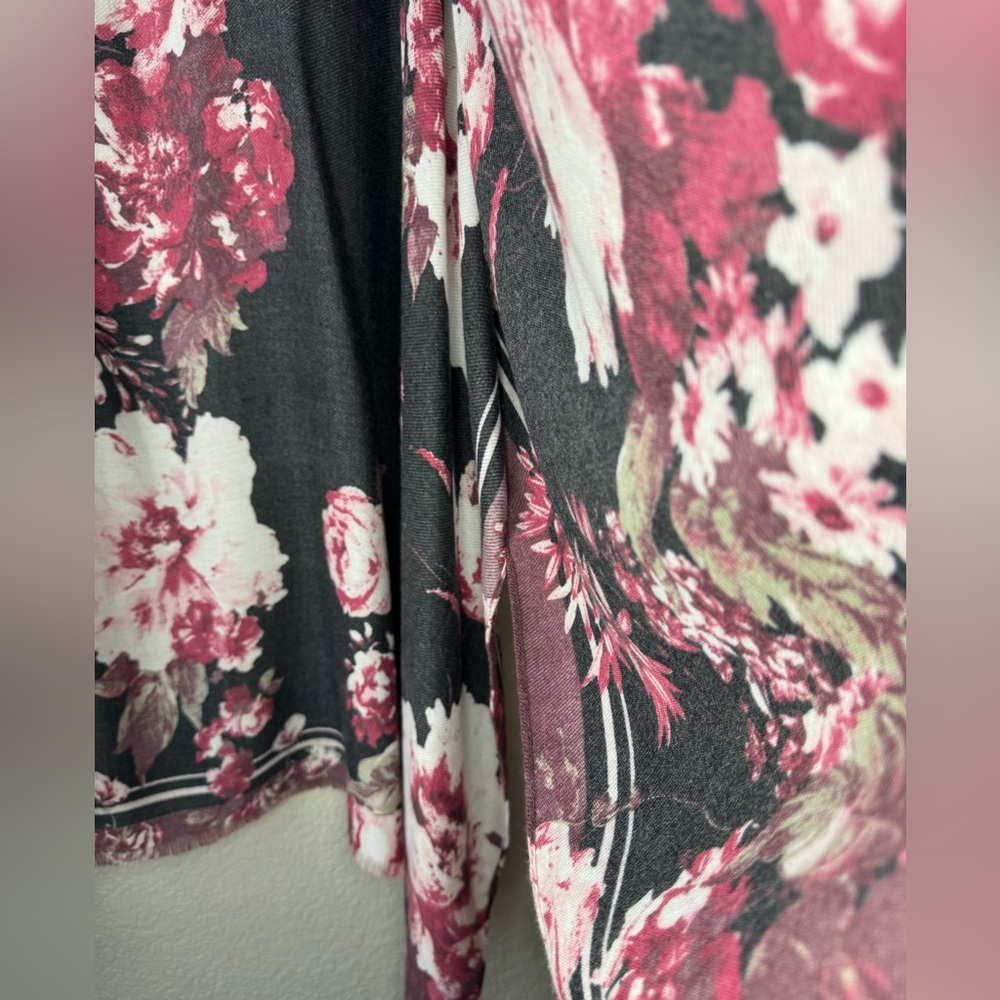 NWT Vince Camuto Oversized Floral Kimono Wrap – Soft Lightweight Ruana OS - Picture 6 of 8